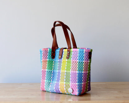 Vida Woven Purse – Pastel Plaid MexiMexi