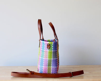 Vida Woven Purse – Pastel Plaid MexiMexi