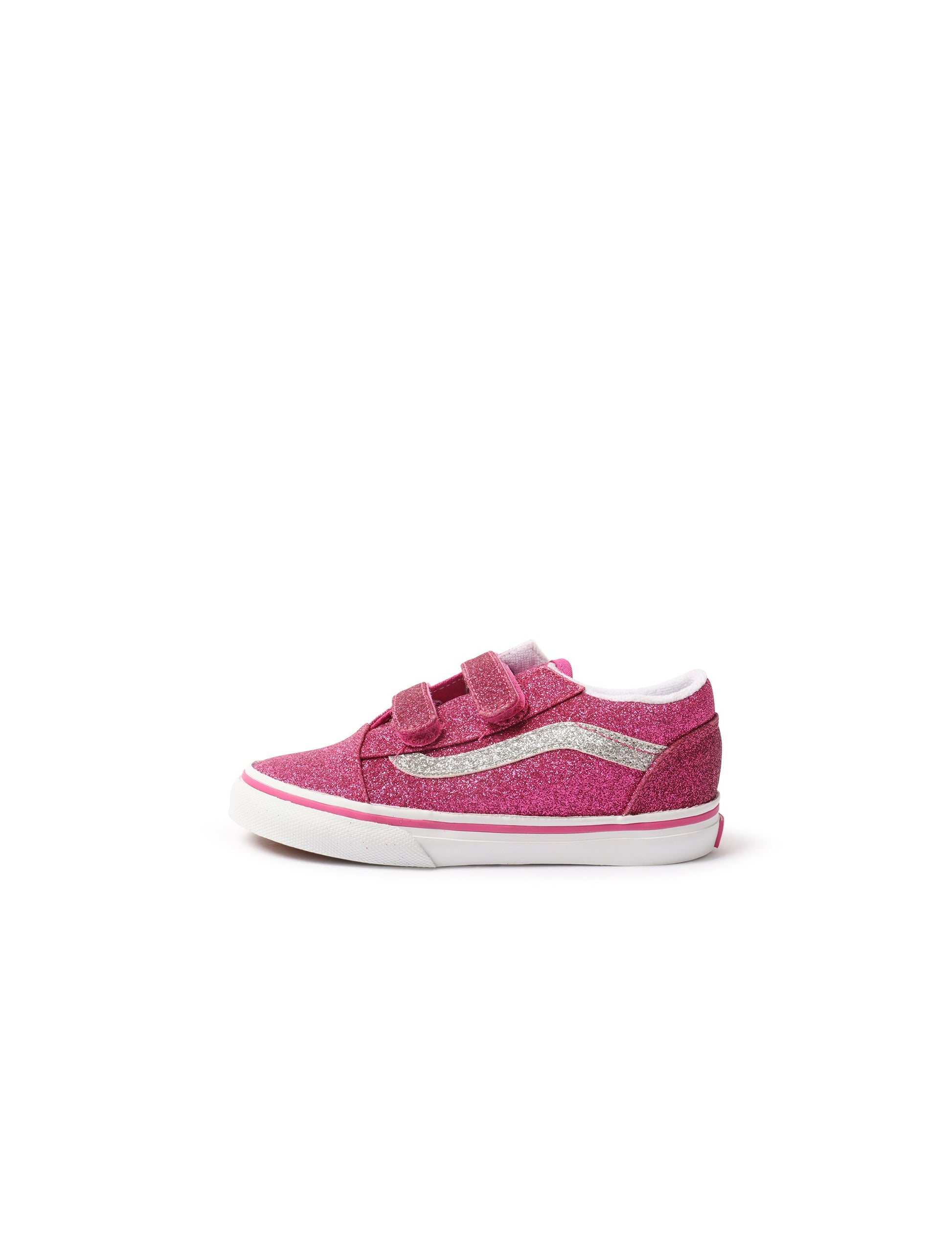Vans (TD) Old Skool V - Glitter Raspberry Denim Exchange