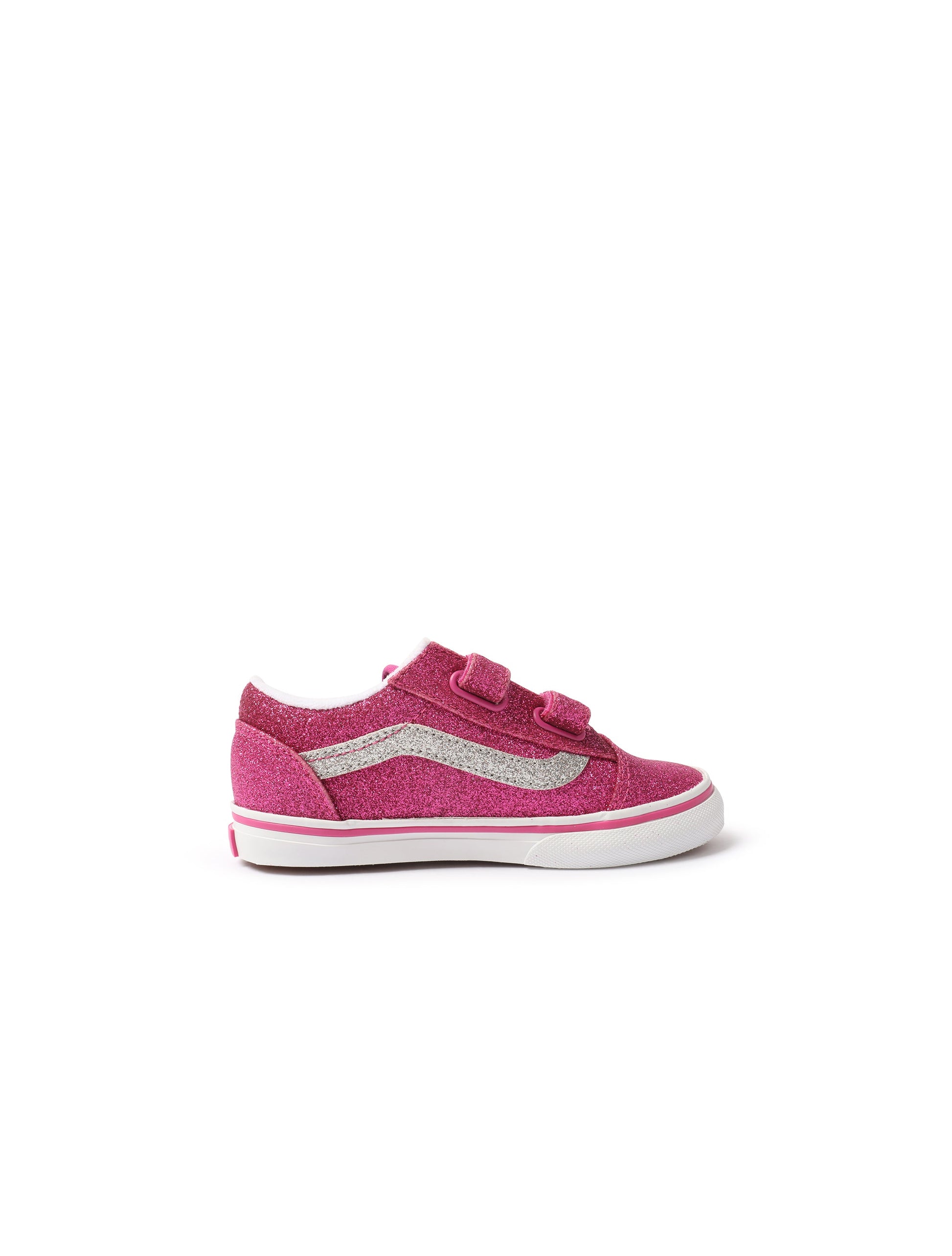 Vans (TD) Old Skool V - Glitter Raspberry Denim Exchange