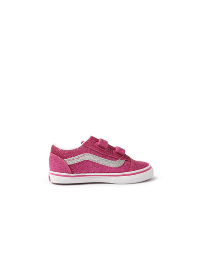 Vans (TD) Old Skool V - Glitter Raspberry Denim Exchange