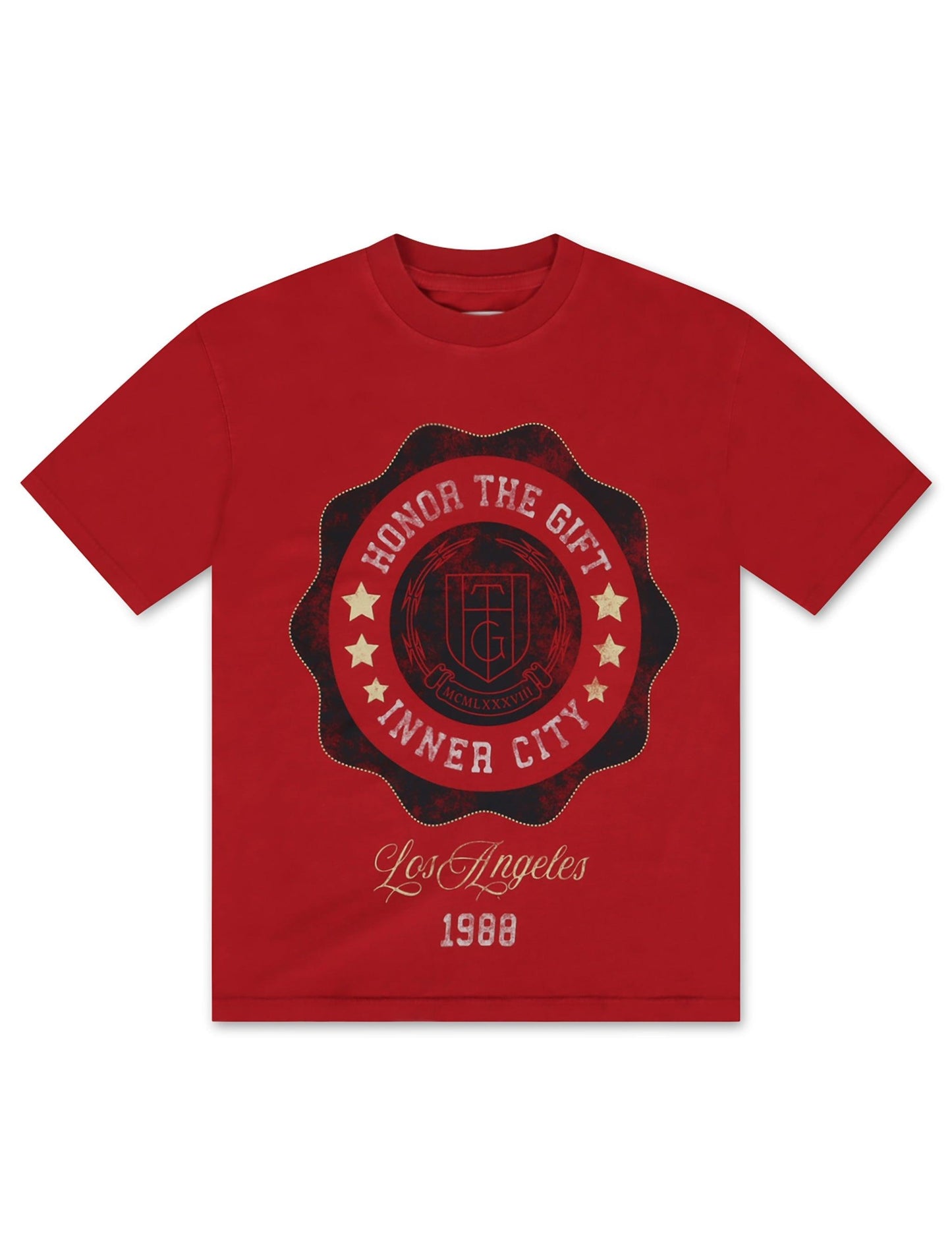 Honor The Gift Seal Logo Tee - Brick Denim Exchange