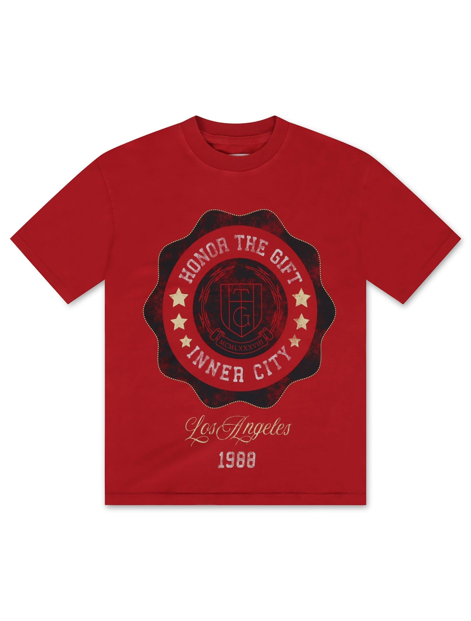 Honor The Gift Seal Logo Tee - Brick Denim Exchange