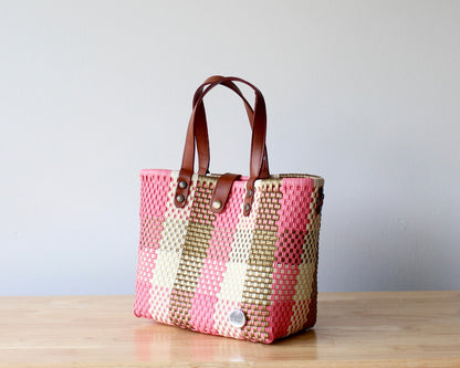 Coral & Gold Handwoven Purse by MexiMexi MexiMexi