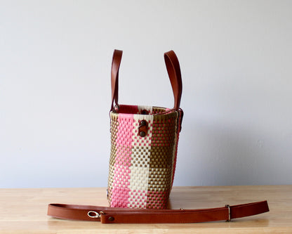 Coral & Gold Handwoven Purse by MexiMexi MexiMexi