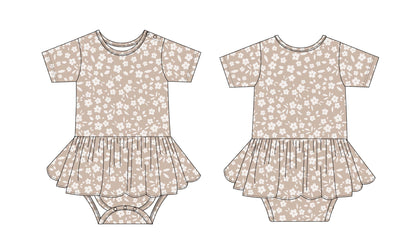 Calista - Bodysuit Dress Blush Lotus