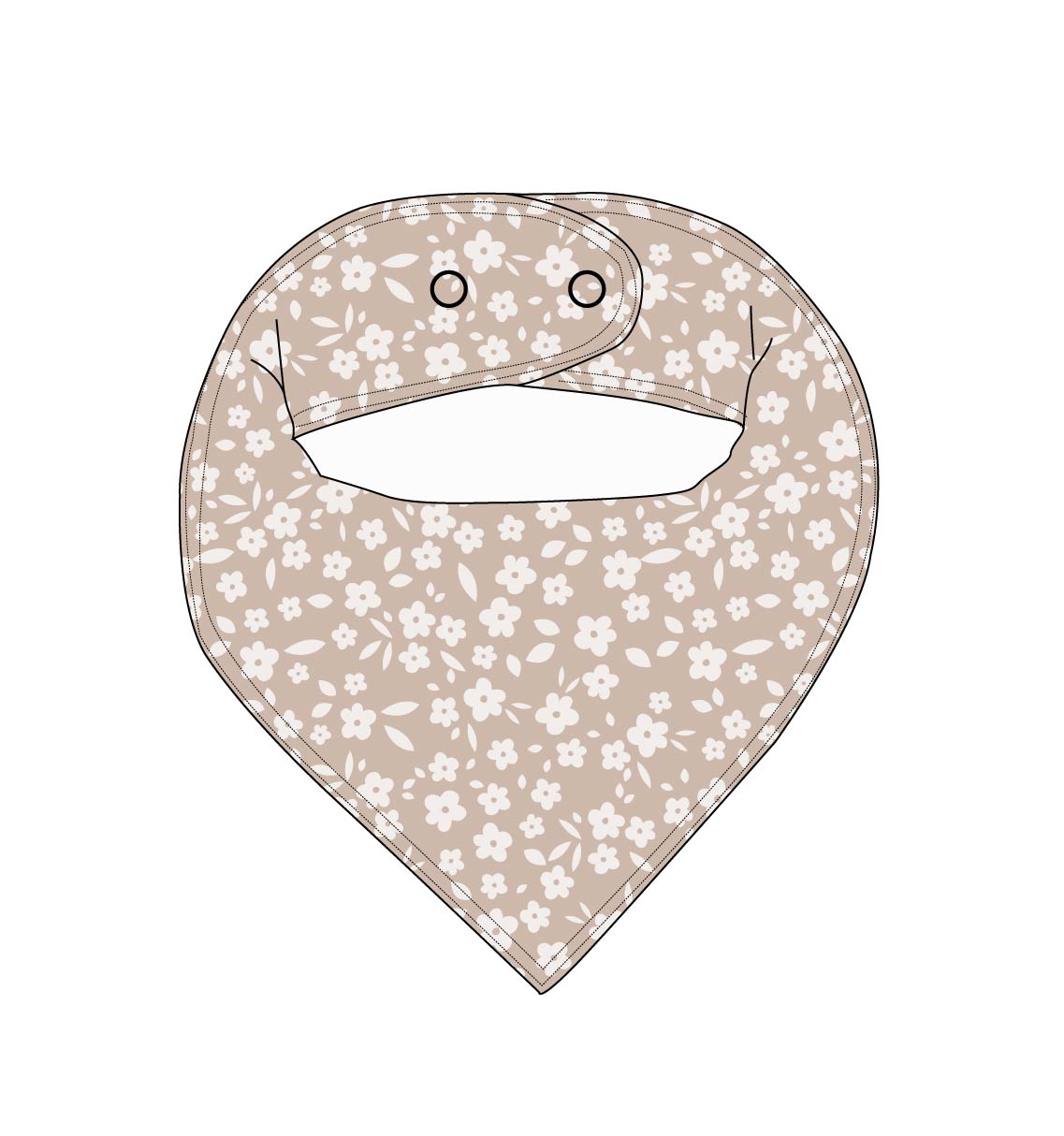 Calista - Bandana Bib Blush Lotus