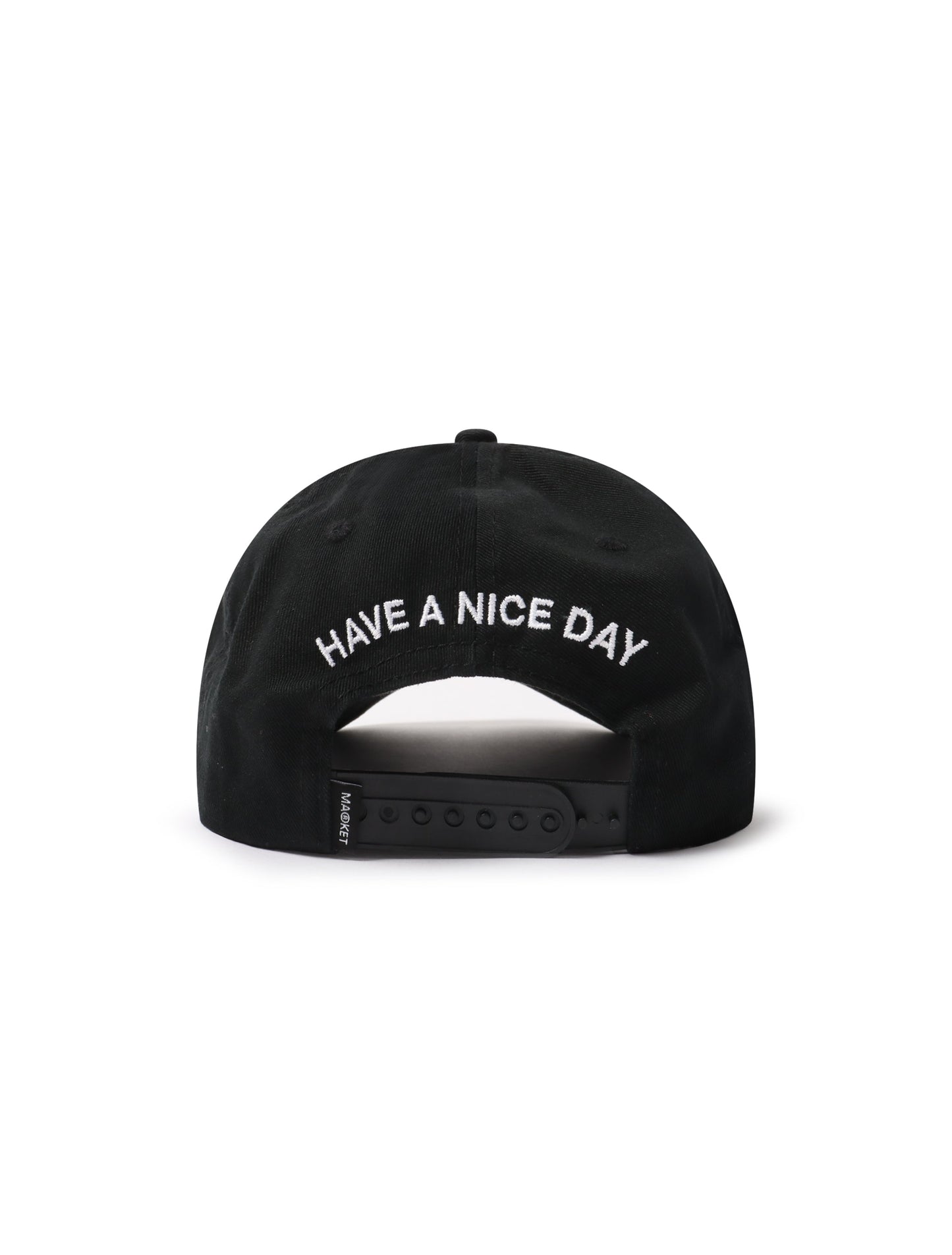 Market Studios Badge 6 Panel Hat - Black Denim Exchange