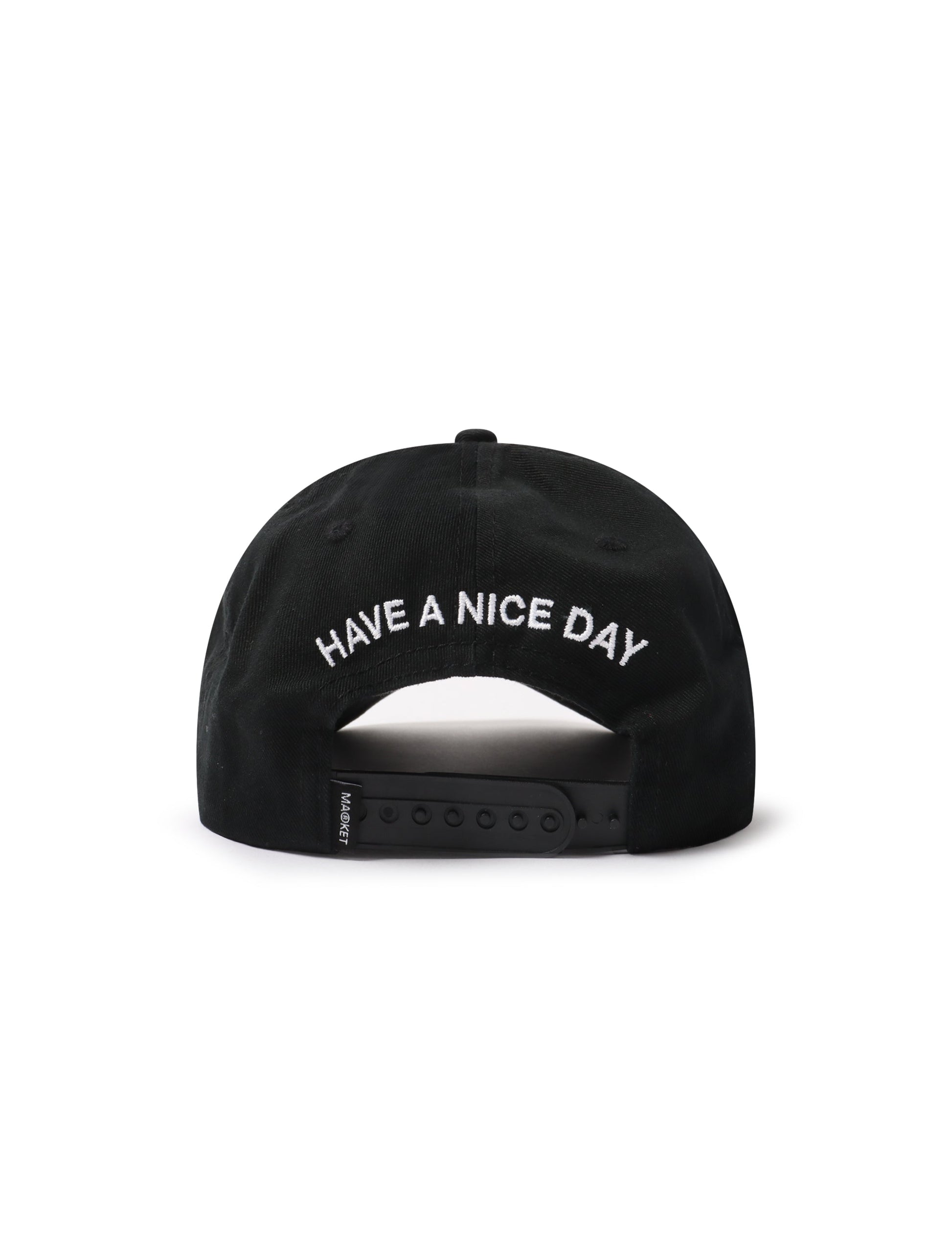 Market Studios Badge 6 Panel Hat - Black Denim Exchange