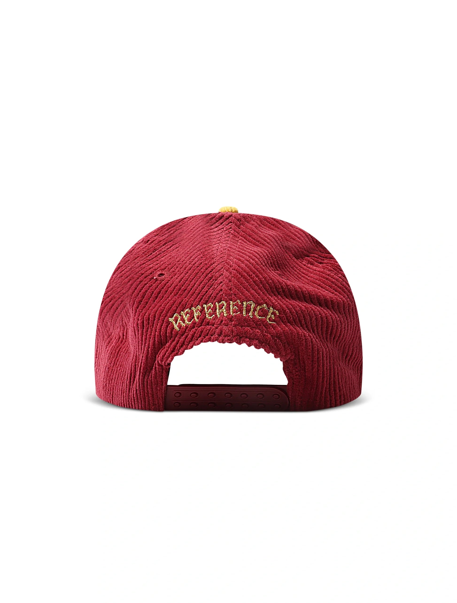 Reference Paradise La Corduroy Hat - Burgundy/Yellow Denim Exchange