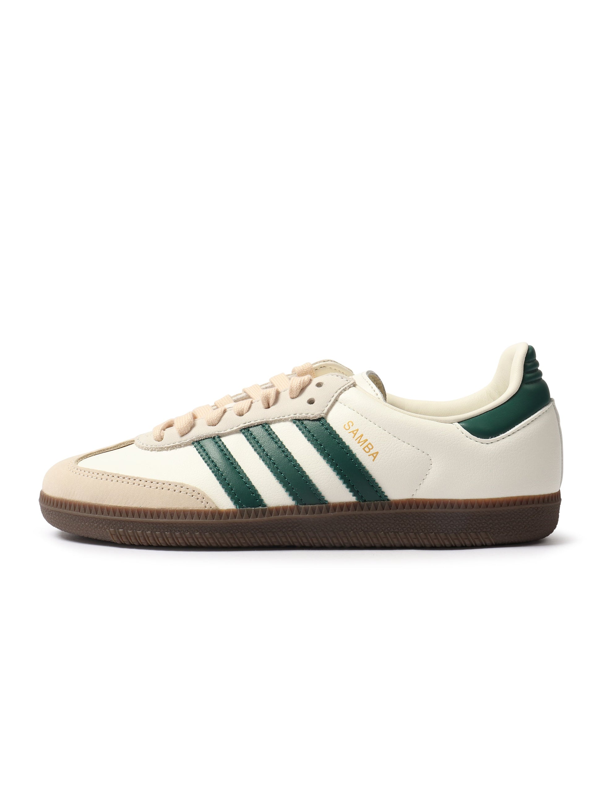 Adidas Women's Samba OG - White/Green Sand Denim Exchange