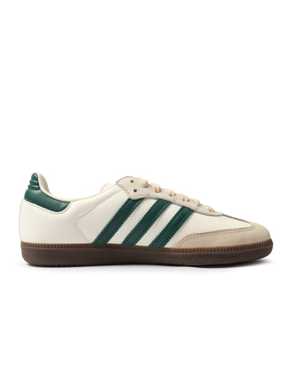 Adidas Women's Samba OG - White/Green Sand Denim Exchange
