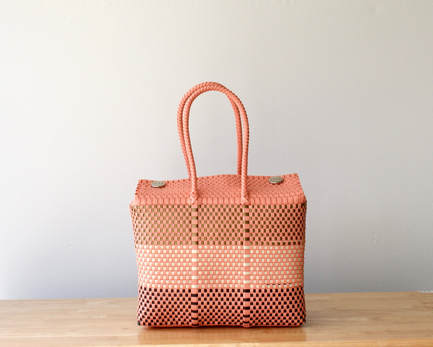 Cecilia Handwoven Handbag - Earthy Peach MexiMexi