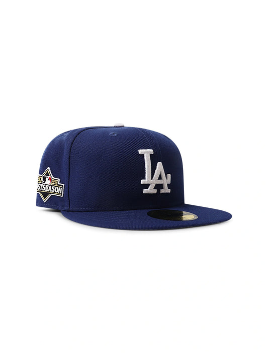 New Era 5950 LA Dodgers Post Season 2025 Fitted Hat - Blue Denim Exchange