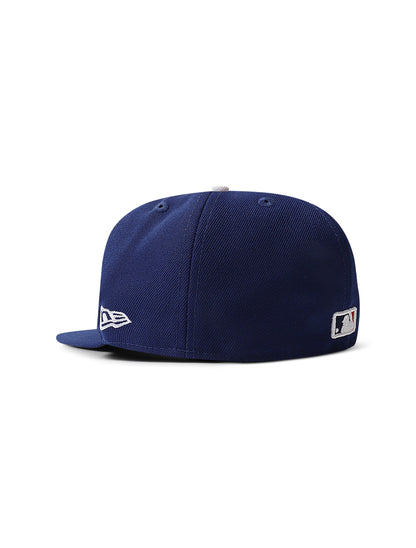 New Era 5950 LA Dodgers Post Season 2025 Fitted Hat - Blue Denim Exchange