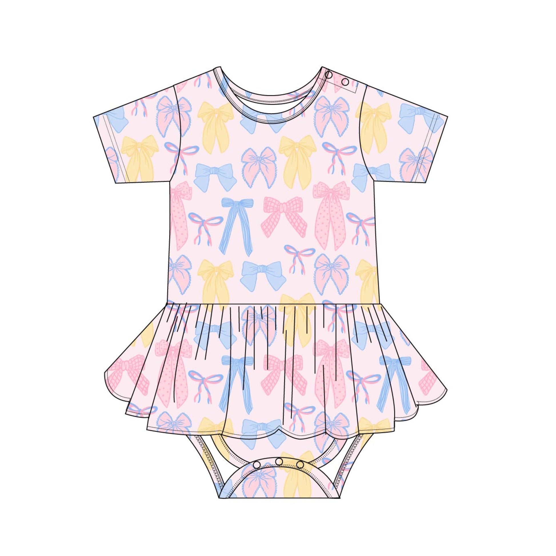 Madelyn - Bodysuit Dress Blush Lotus