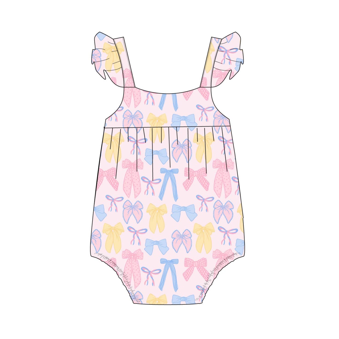 Madelyn - Bubble Romper Blush Lotus