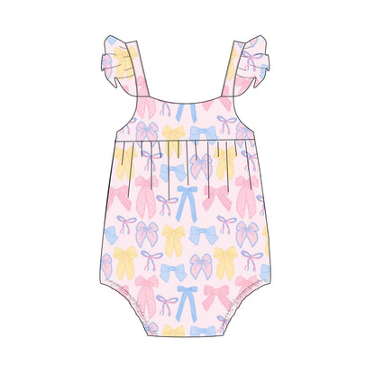 Madelyn - Bubble Romper Blush Lotus