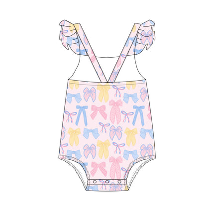 Madelyn - Bubble Romper Blush Lotus