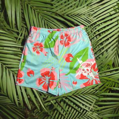 Aloha Shorts – Men's Floral Performance Training Shorts OVR & OUT