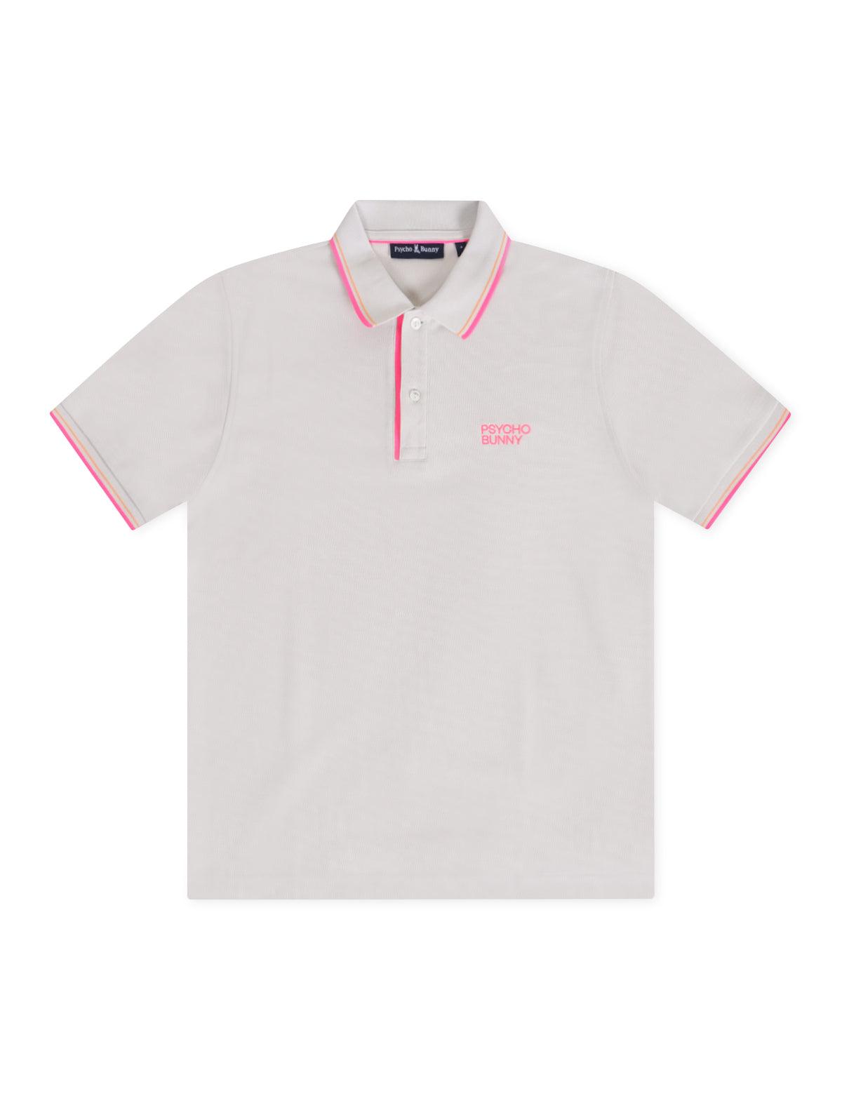Psycho Bunny Wasterlo Pique Polo - Natural Linen Denim Exchange
