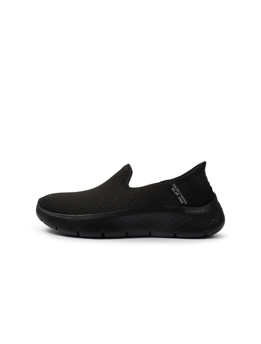 Skechers Womens Walk Flex Shoes - Black Denim Exchange