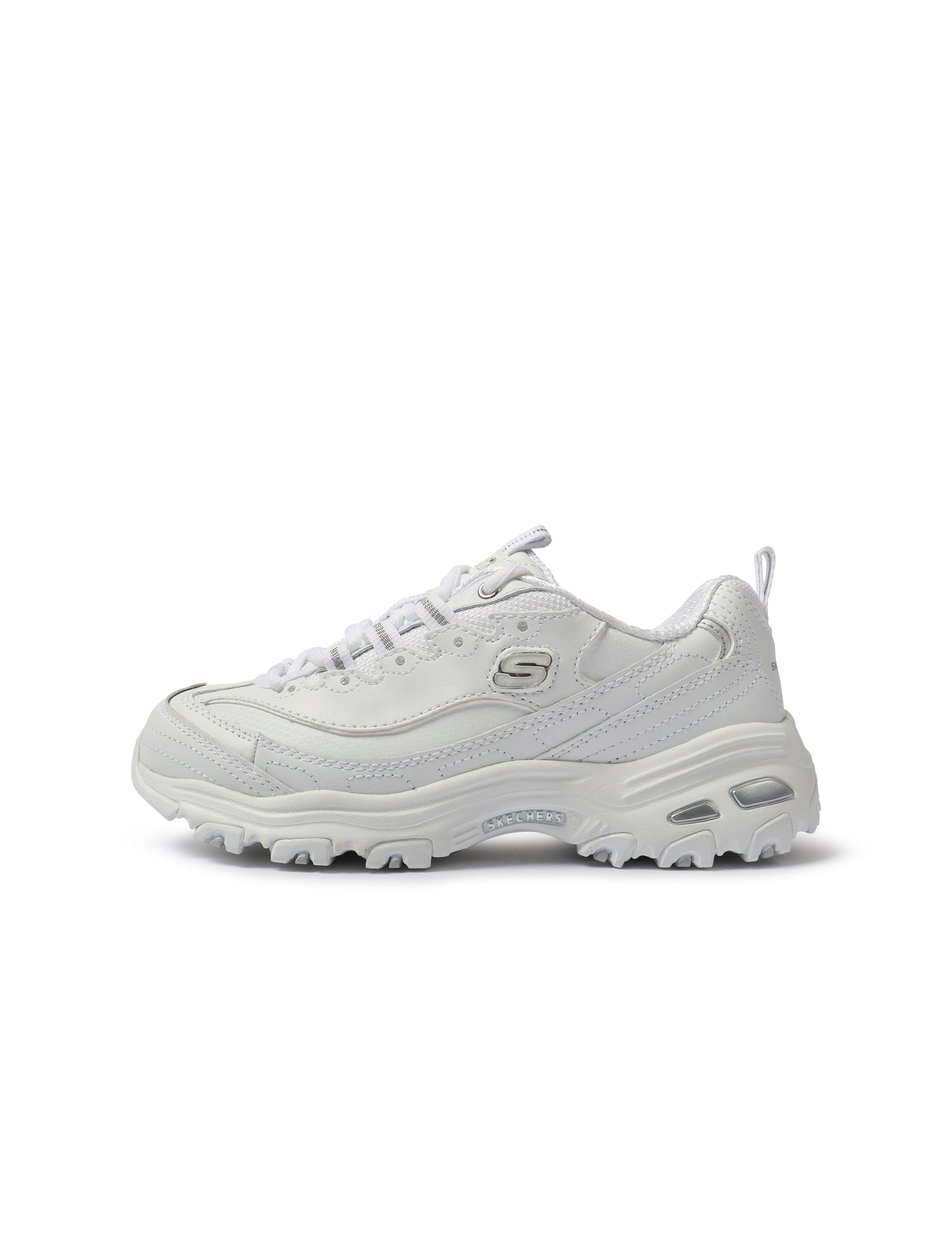 Skechers Womens D'Lites Fresh Start Shoes - White Denim Exchange