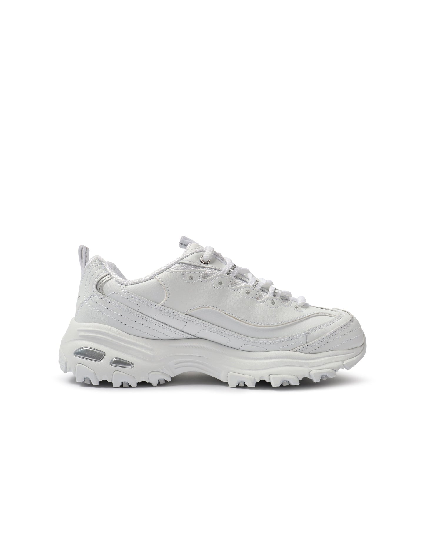 Skechers Womens D'Lites Fresh Start Shoes - White Denim Exchange