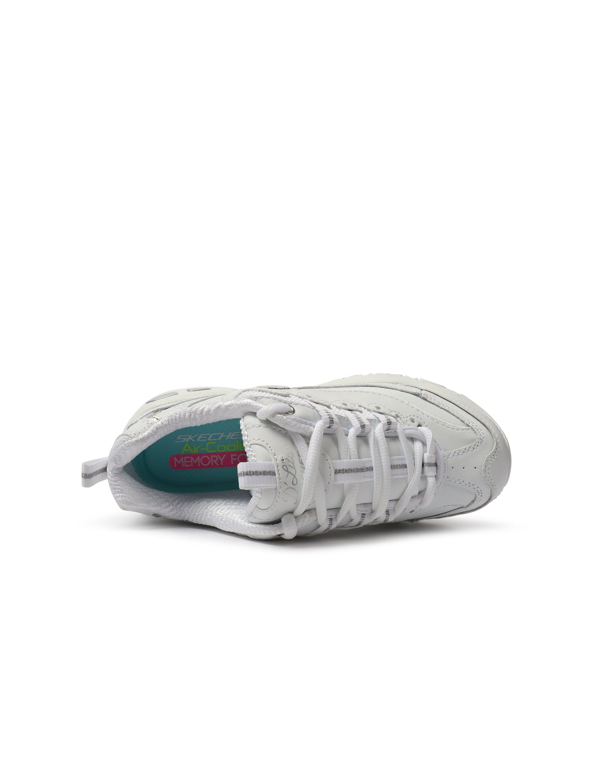 Skechers Womens D'Lites Fresh Start Shoes - White Denim Exchange