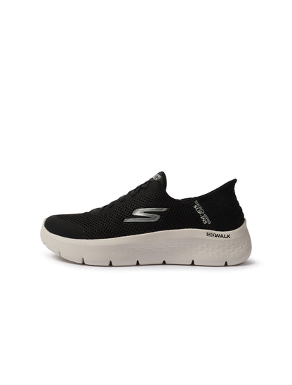 Skechers Womens Go Walk Flex Grand Entry - Black/White Denim Exchange
