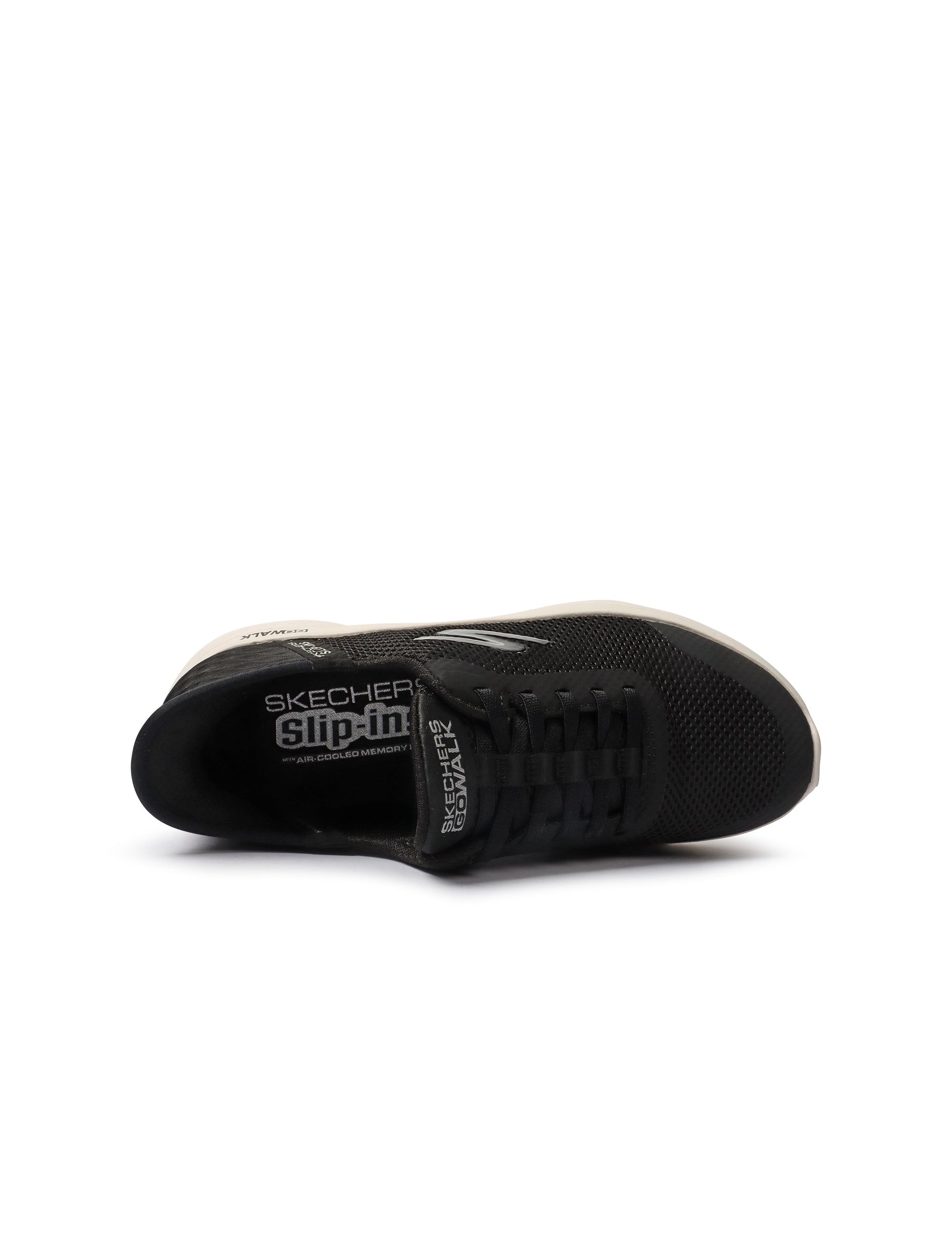 Skechers Womens Go Walk Flex Grand Entry - Black/White Denim Exchange