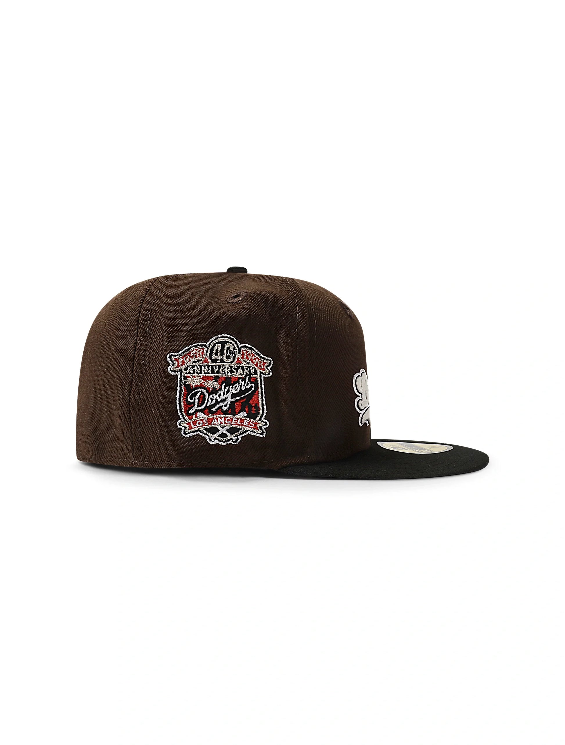 New Era 5950 Dodgers Glow in the Dark Hat - Brown/Black Denim Exchange