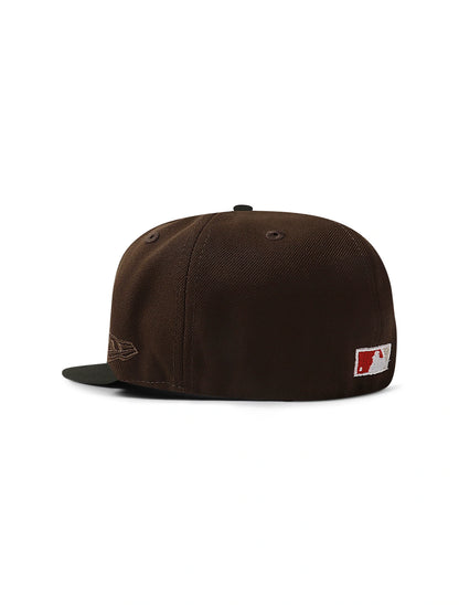 New Era 5950 Dodgers Glow in the Dark Hat - Brown/Black Denim Exchange