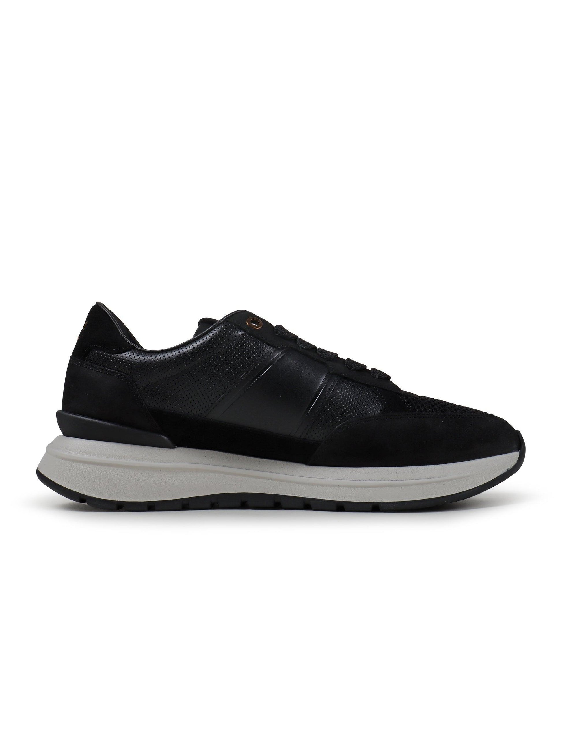 Hugo Boss Mens Jace Runn Shoes - Black Denim Exchange