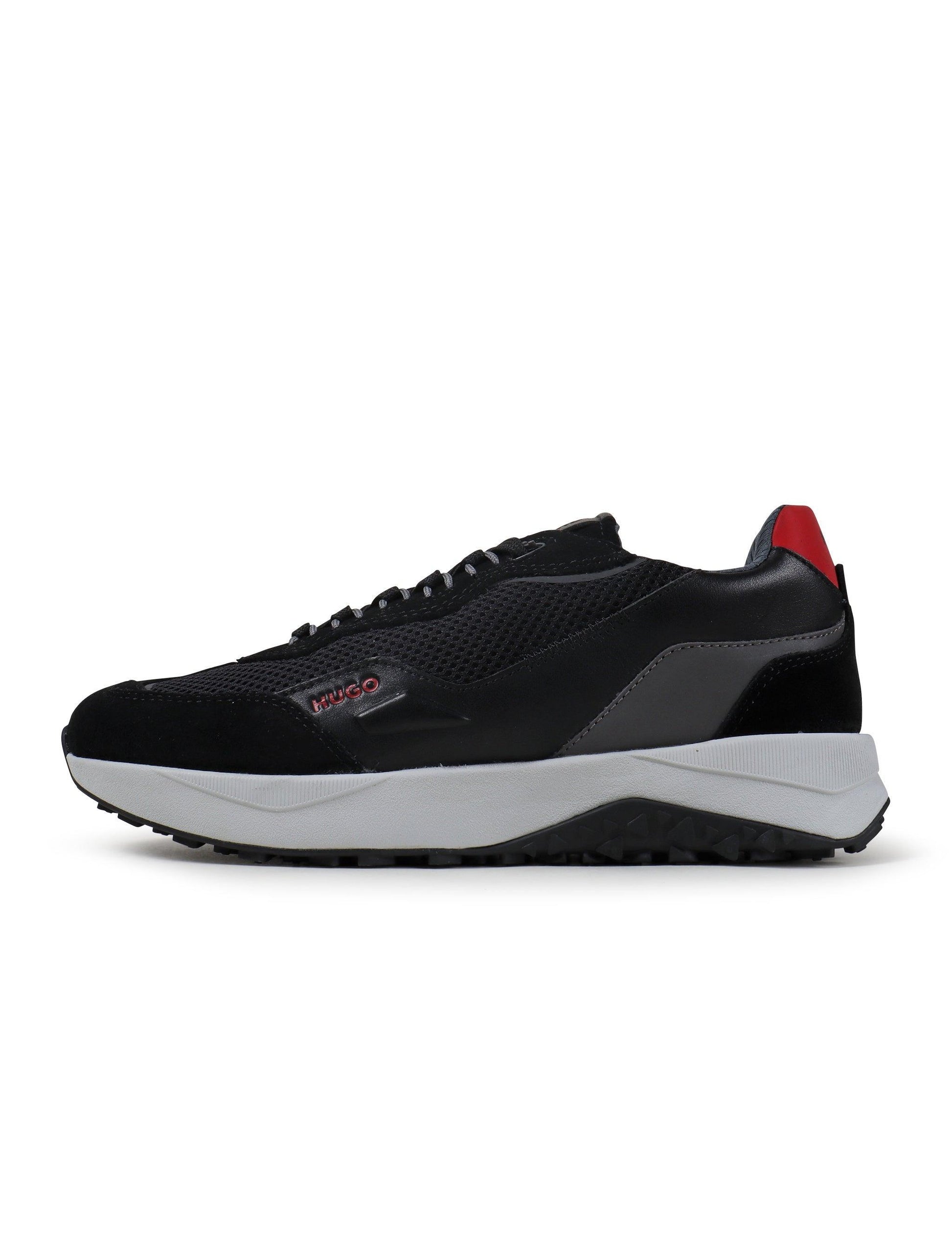 Hugo Boss Mens Kane Shoes - Black Denim Exchange