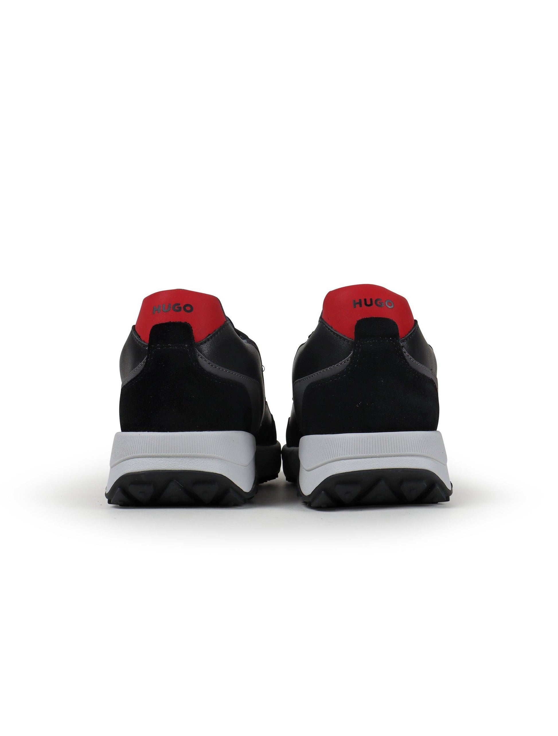 Hugo Boss Mens Kane Shoes - Black Denim Exchange