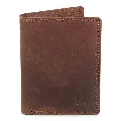 Buffalo Leather Men's Wallet - Vertical Classy Leather Bags