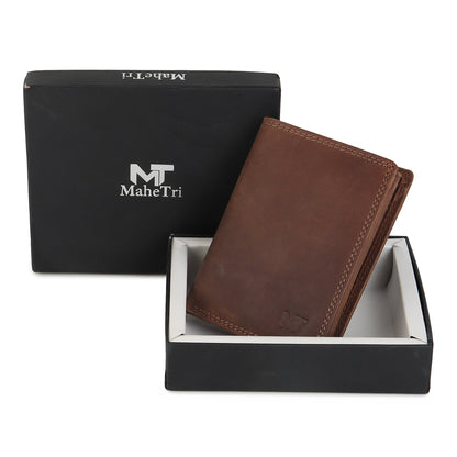 Buffalo Leather Men's Wallet - Vertical Classy Leather Bags