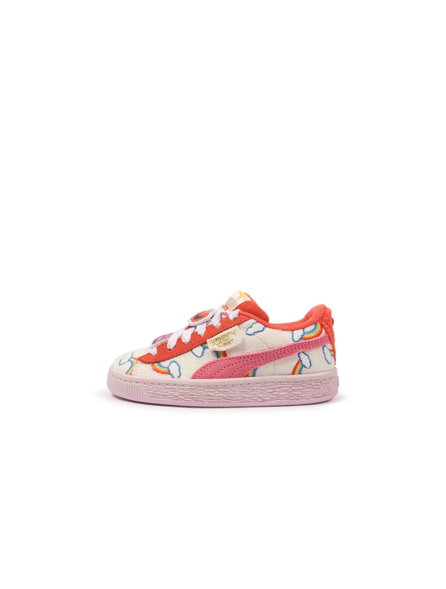 Puma (TD) Basket Elmo Cheer 2 - Red Denim Exchange