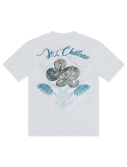 Smoke Rise Tapestry SS Tee -  Blue Denim Exchange