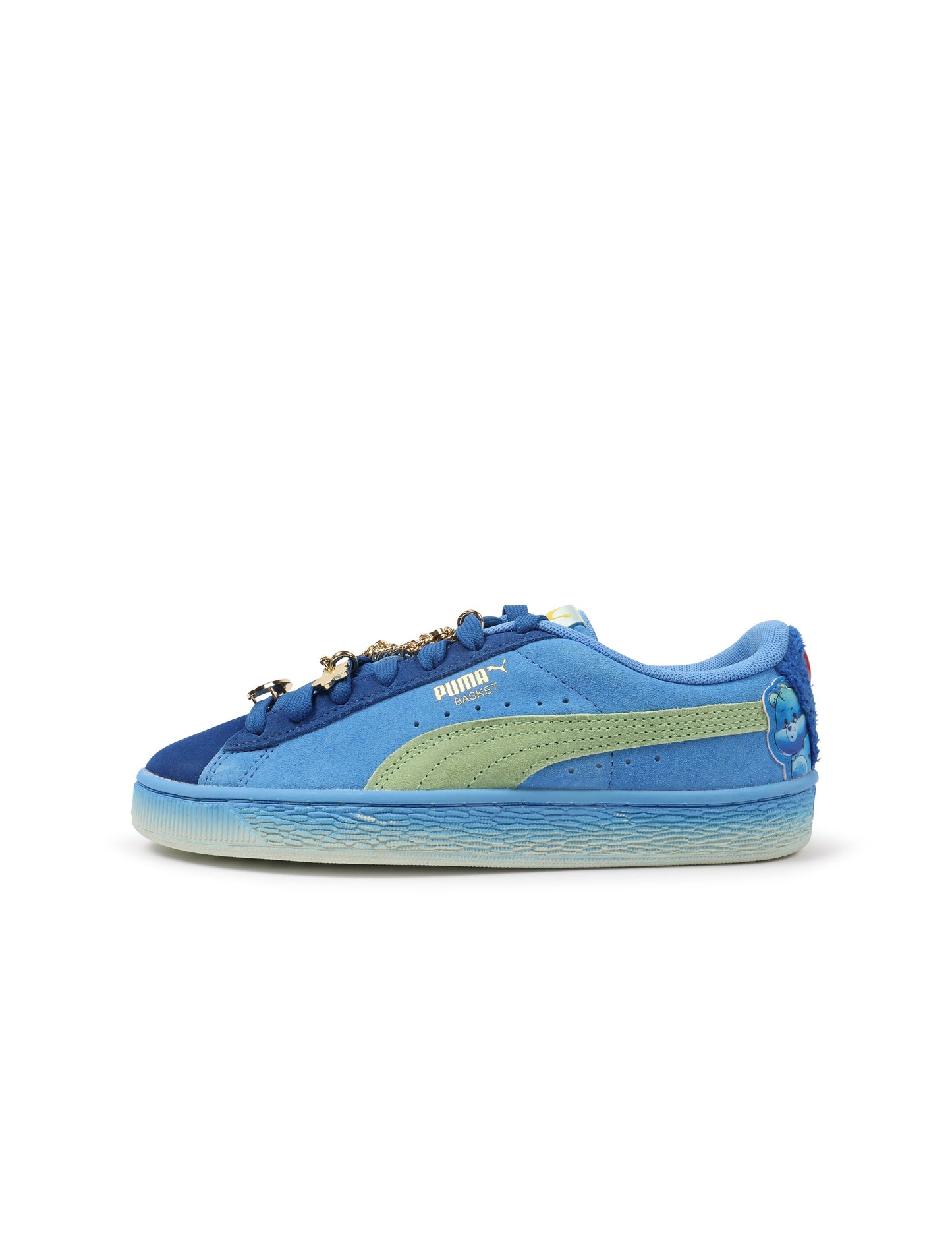 Puma Womens Basket Grumpy Grouchy - Blue/Green Denim Exchange
