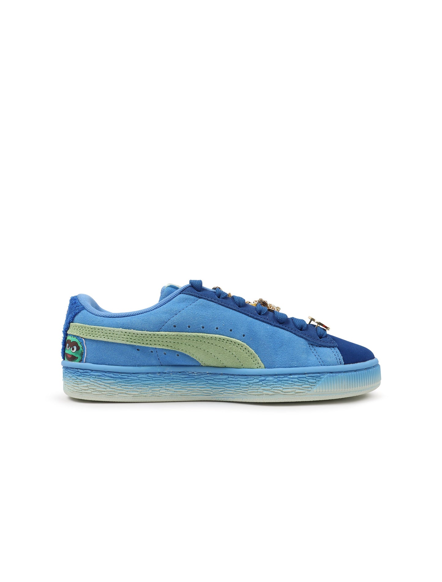 Puma Womens Basket Grumpy Grouchy - Blue/Green Denim Exchange