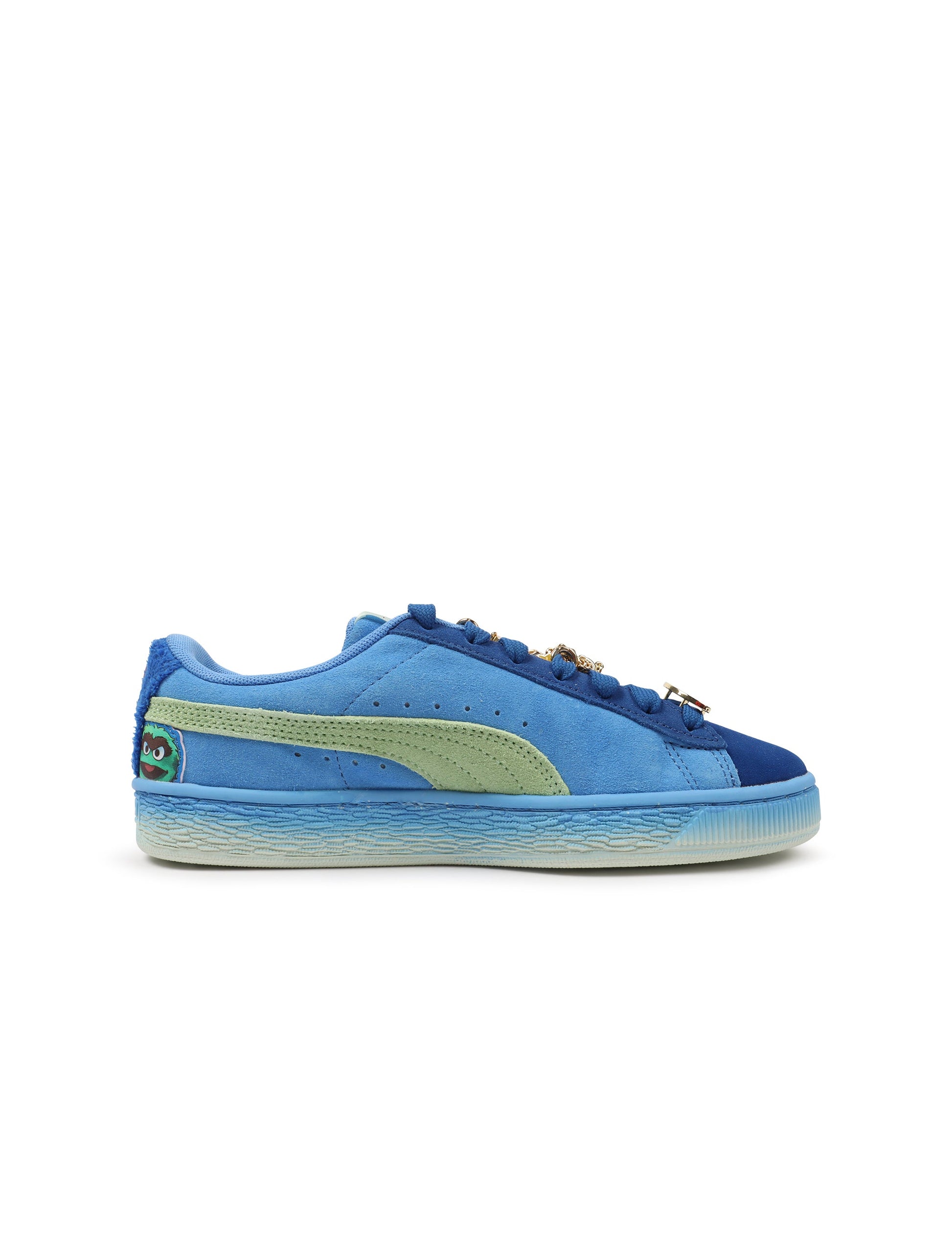 Puma Womens Basket Grumpy Grouchy - Blue/Green Denim Exchange