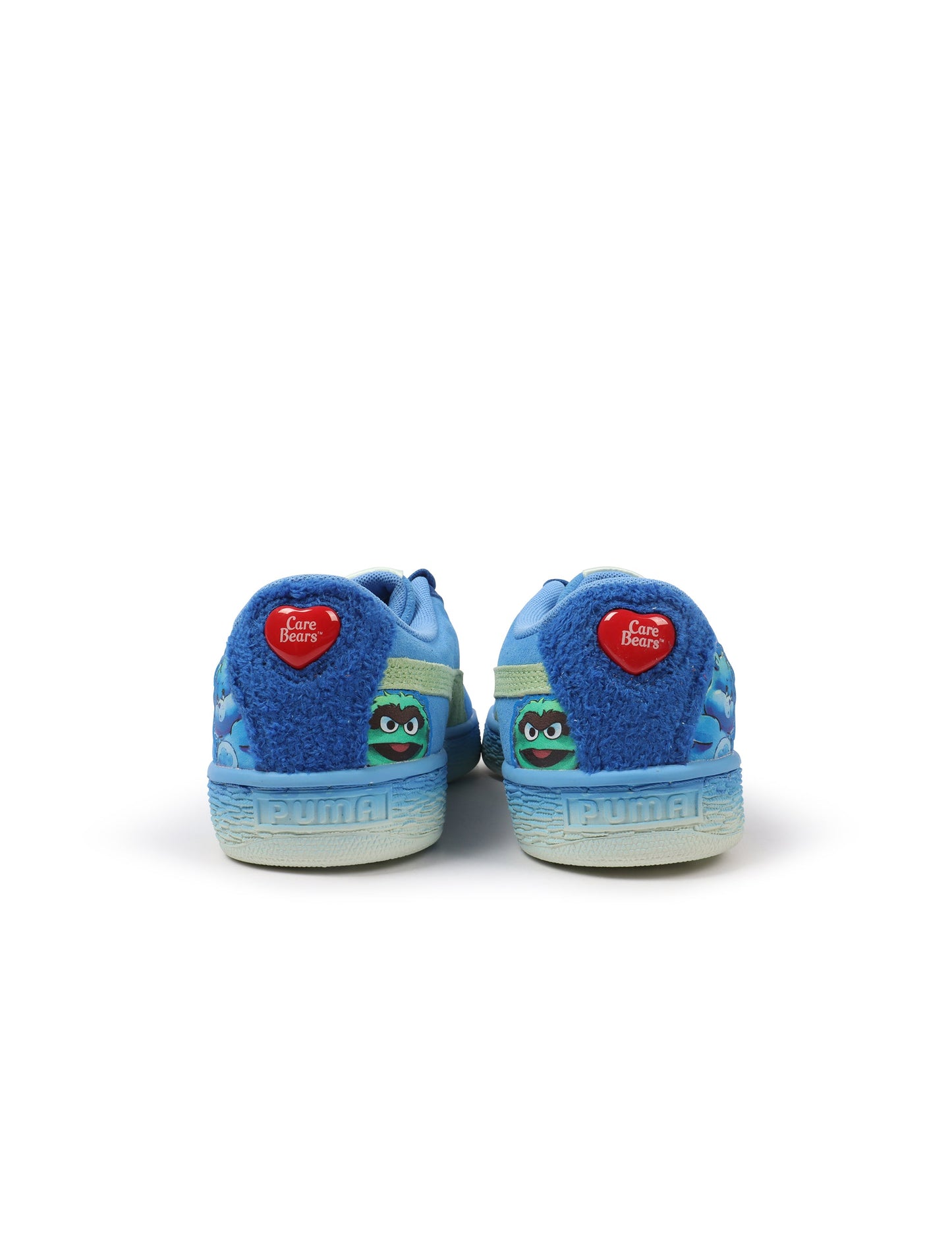 Puma Womens Basket Grumpy Grouchy - Blue/Green Denim Exchange