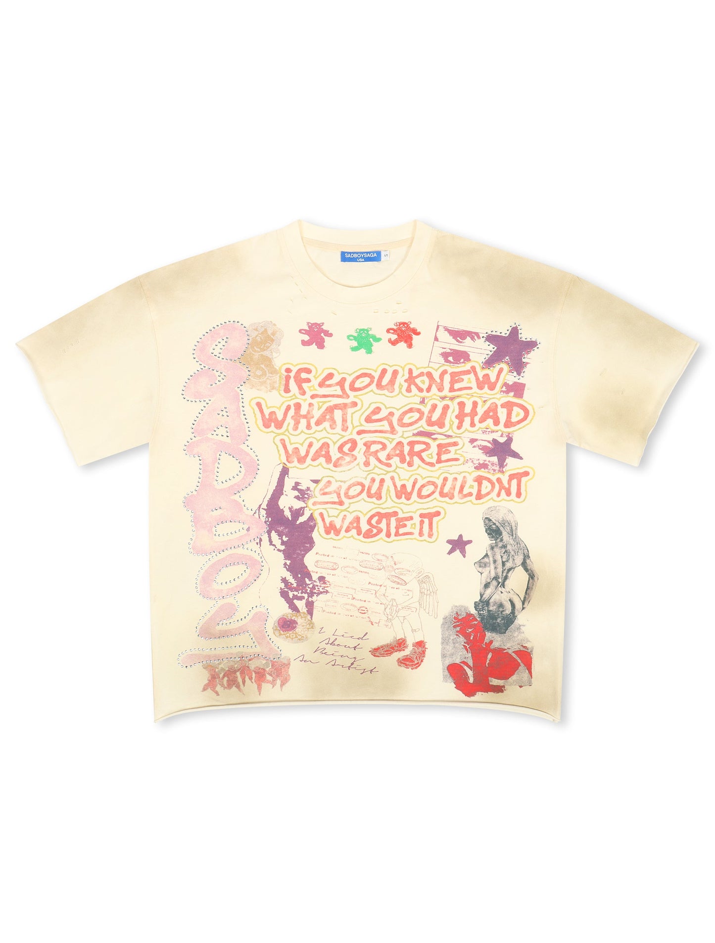 Sadboysaga Rare Tee - Cream Denim Exchange