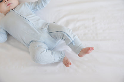 Baby Blue (ribbed) - Zippy Blush Lotus