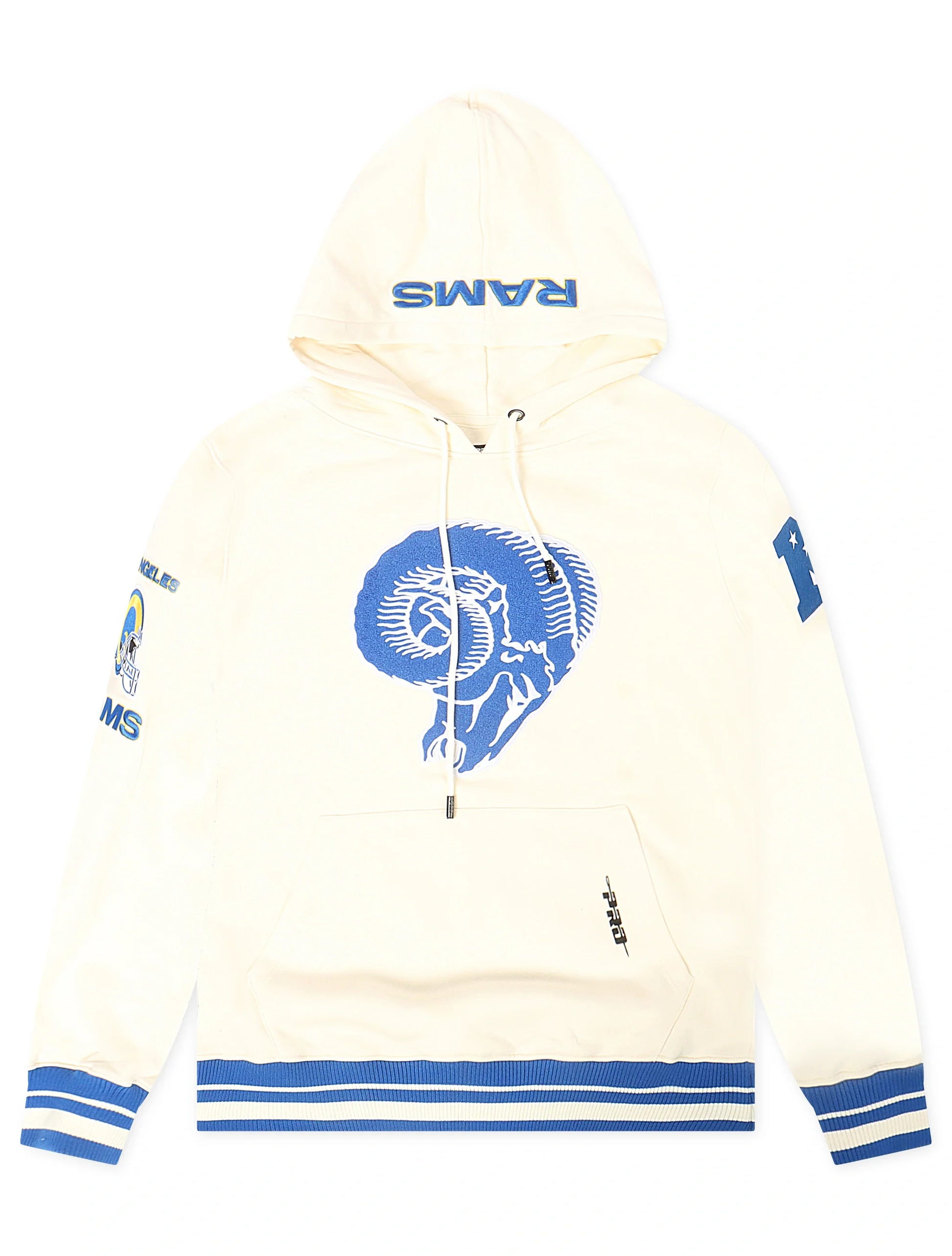 Pro Standard LA Rams Retro Pullover Hoodie - Eggshell Denim Exchange