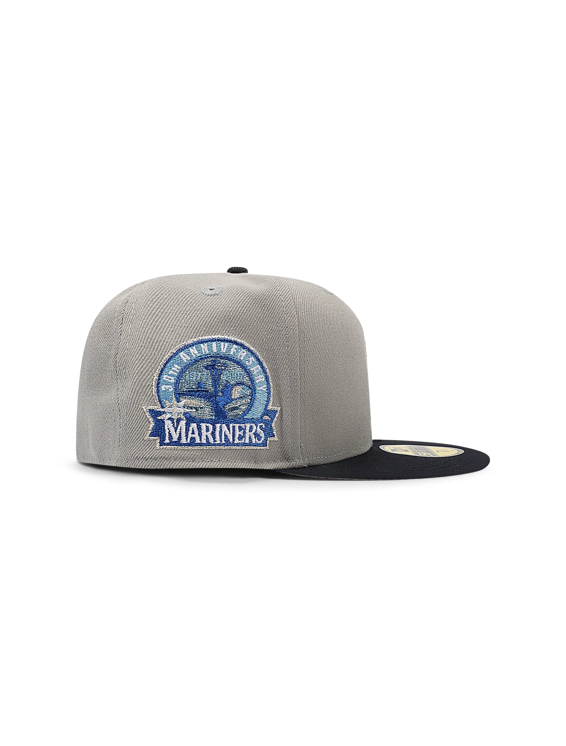 New Era 5950 Seattle Mariners 30th Anniversary Hat - Grey/Black Denim Exchange