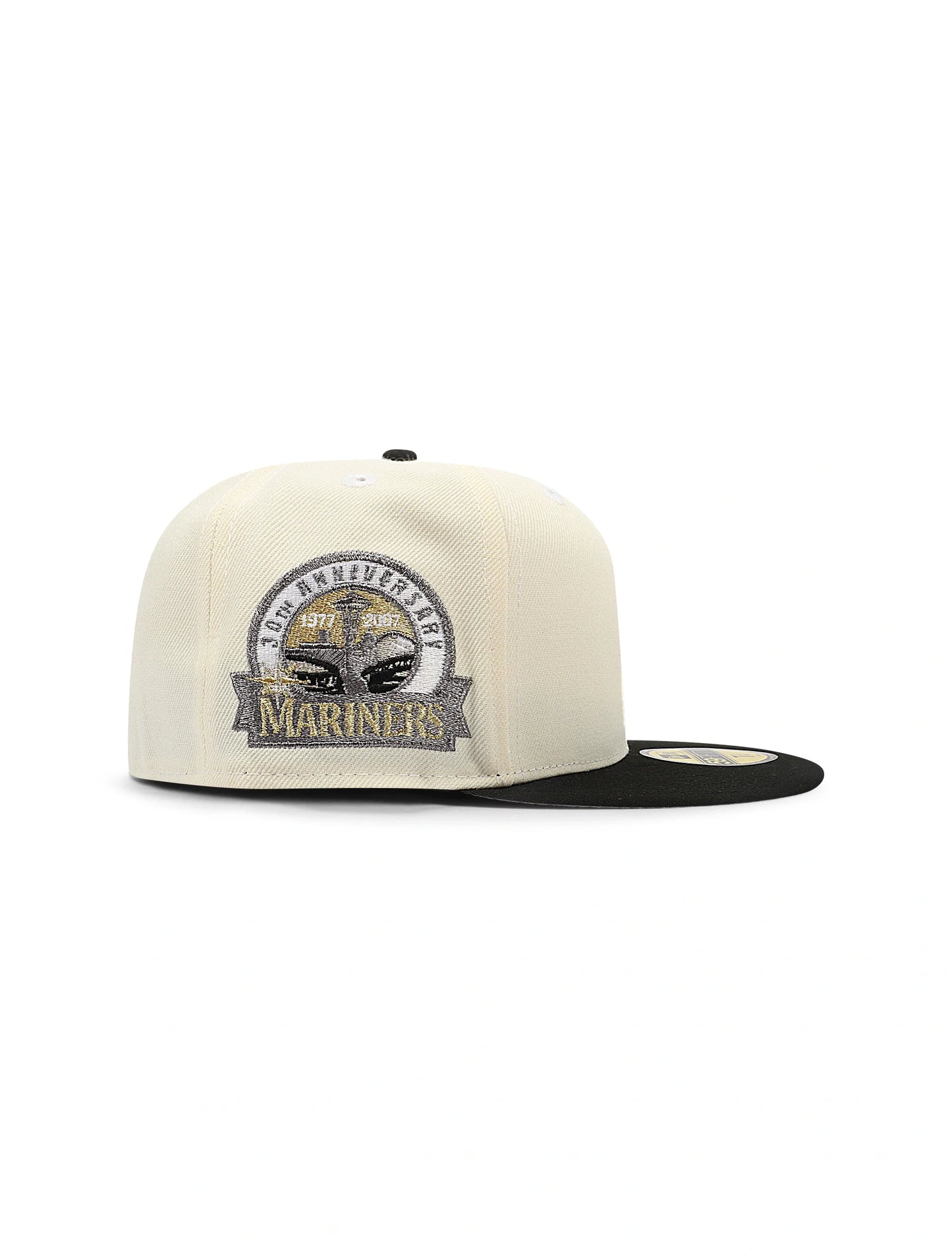 New Era 5950 Seattle Mariners 30th Anniversary Hat - Chrome/Gold Denim Exchange