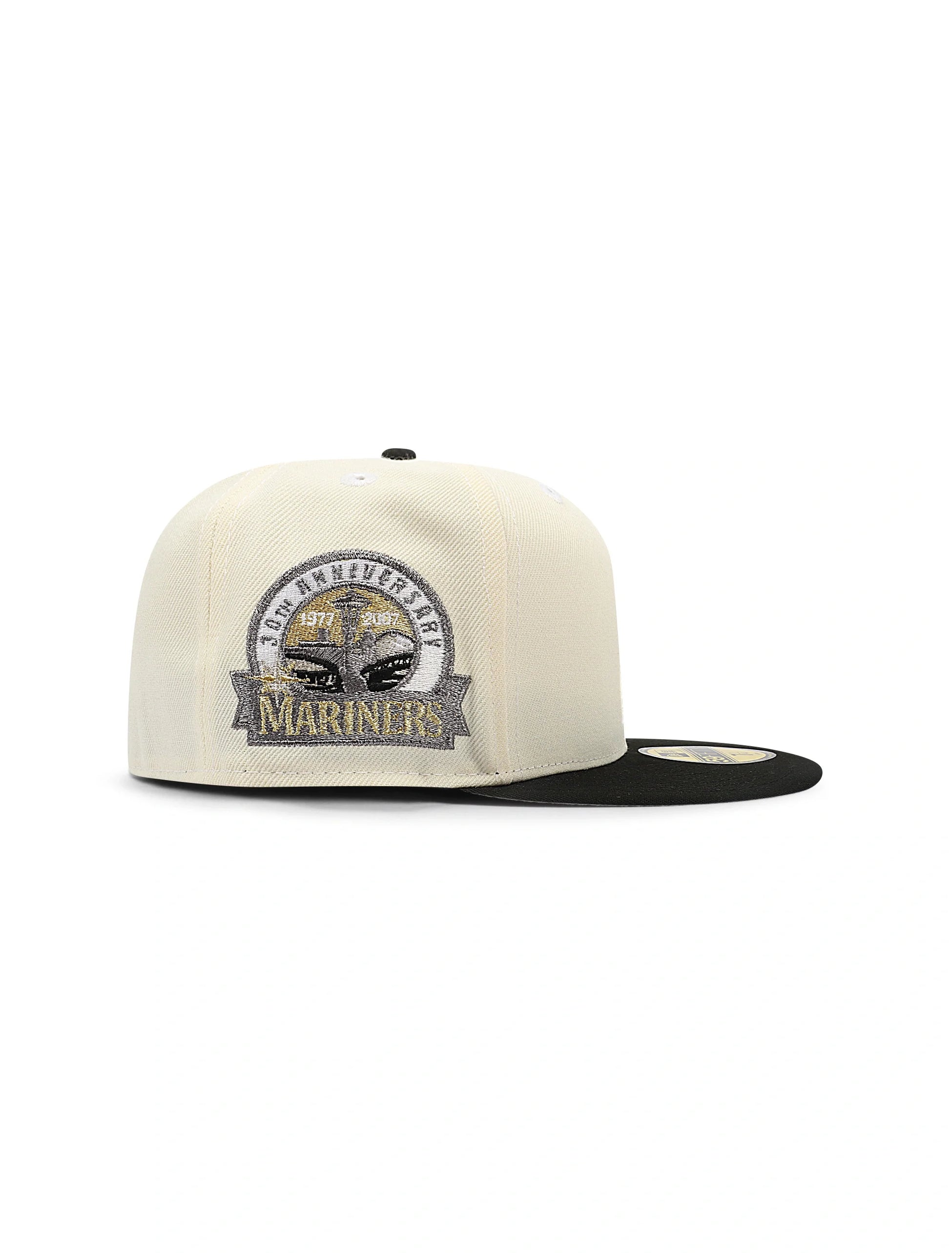 New Era 5950 Seattle Mariners 30th Anniversary Hat - Chrome/Gold Denim Exchange